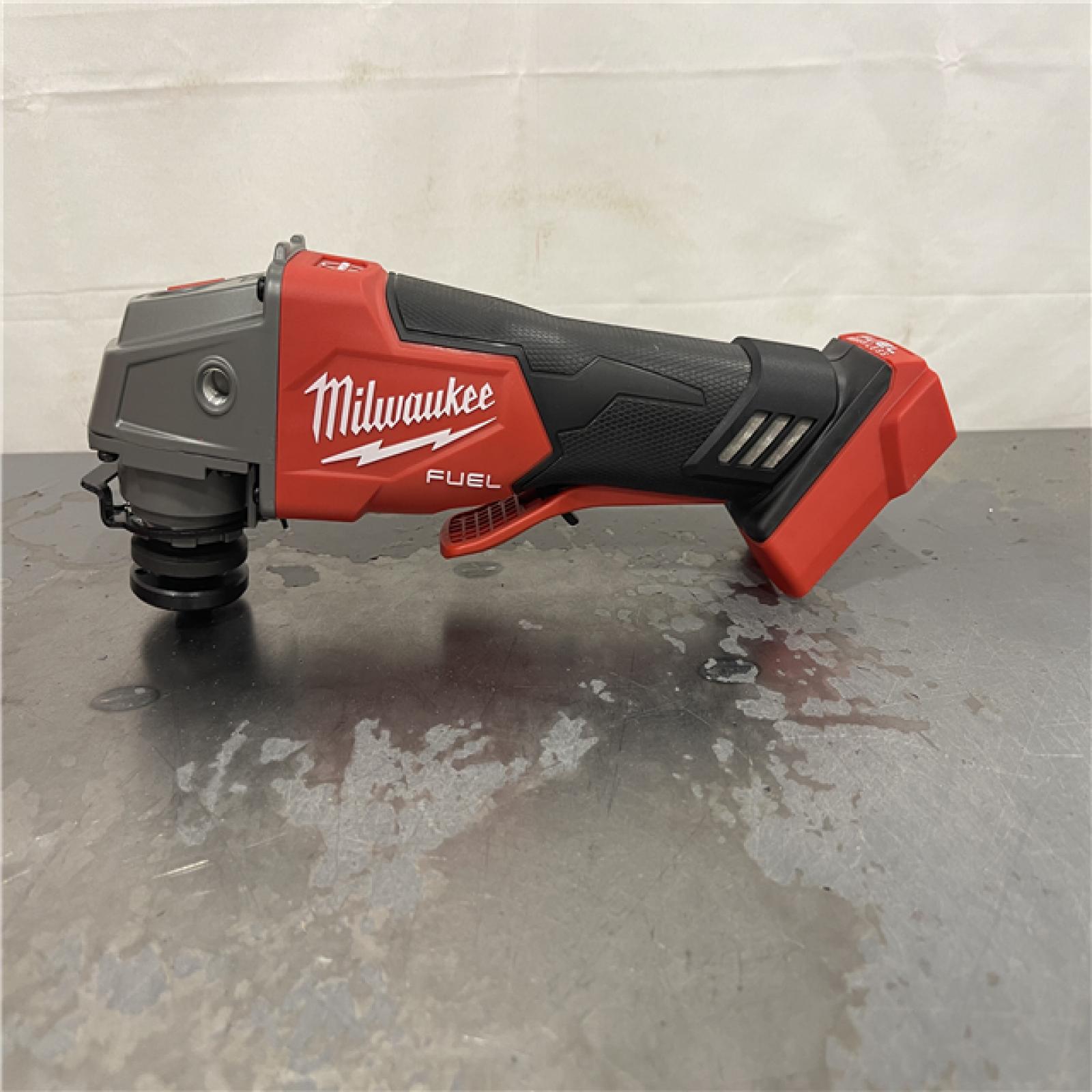AS-IS- Milwaukee FUEL 18-Volt Lithium-Ion Brushless Cordless 4-1/2 in./5 in. Grinder W/Paddle Switch (Tool-Only)