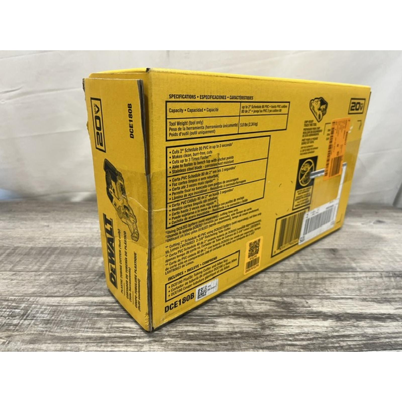 NEW - DEWALT 20V MAX Cordless Plastic Tubing Cutter (Tool Only)