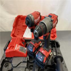 AS-IS - Milwaukee M18 FUEL 18V Lithium-Ion Brushless Cordless Hammer Drill and Impact Driver Combo Kit