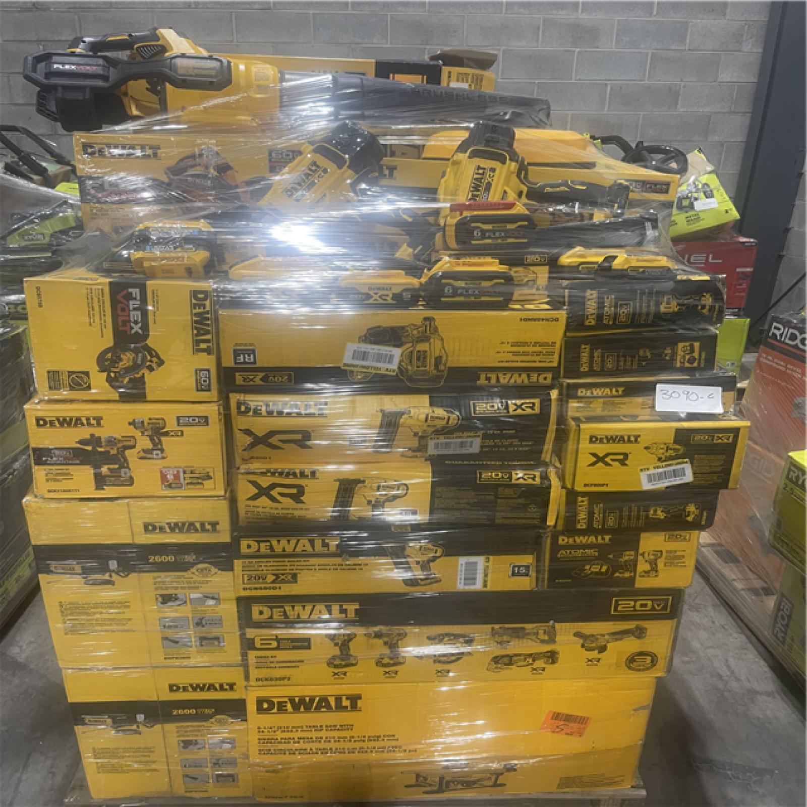 Pittston Location As-Is Power Tools Partial Truckload (10 pallets) 3090-C