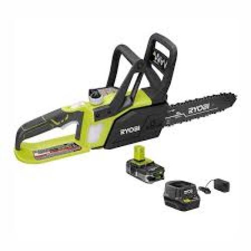 Phoenix Location RYOBI ONE+ 18V 10 in. Battery Chainsaw with 1.5 Ah Battery and Charger P547