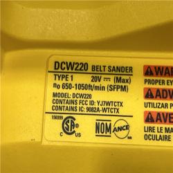 AS-IS DEWALT 20V MAX* XR Brushless Cordless Belt Sander (Tool-Only)