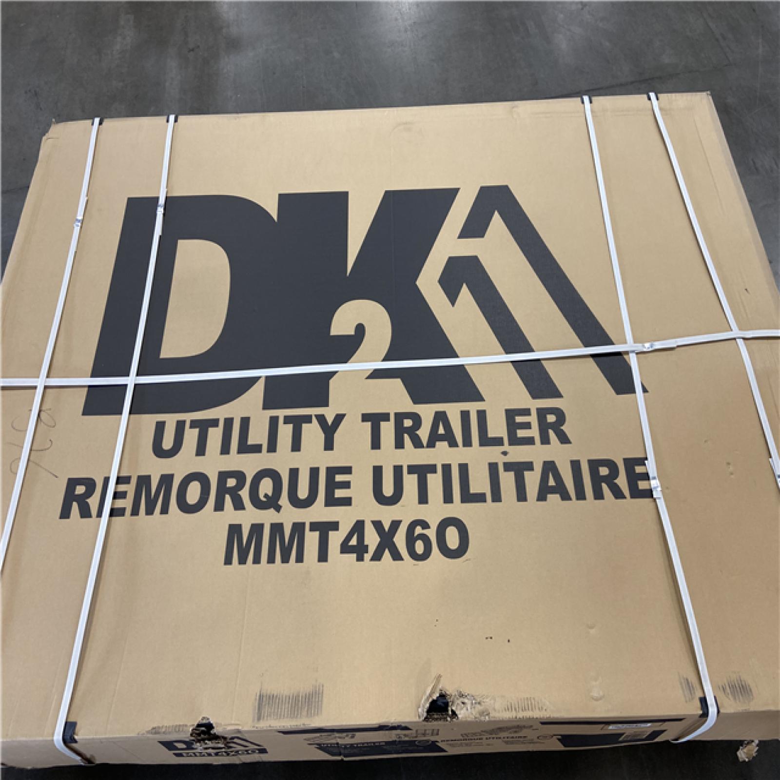 DALLAS LOCATION - DK2 by Marlon MMT4X6O 4 ft. x 6 ft. Single Axle Open Rail Utility Trailer | 1,314-lb Capacity with Ramp Gate