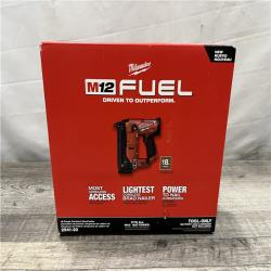 NEW - Milwaukee FUEL 12-Volt Lithium-Ion Brushless Cordless 18-Gauge 1-1/2 in. Compact Brad Nailer (Tool Only)