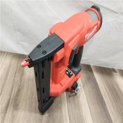 AS-IS- MILWAUKEE FUEL 18V Cordless 18-Gauge 1/4 in. Narrow Crown Stapler (Tool-Only)