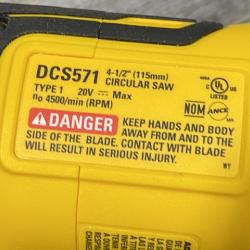 AS-IS DEWALT ATOMIC 20V MAX Cordless Brushless 4-1/2 in. Circular Saw (Tool Only)