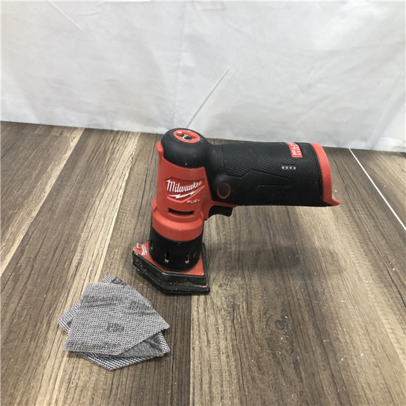 AS-IS Milwaukee FUEL 12-Volt Lithium-Ion Brushless Cordless Orbital Detail Sander (Tool-Only)