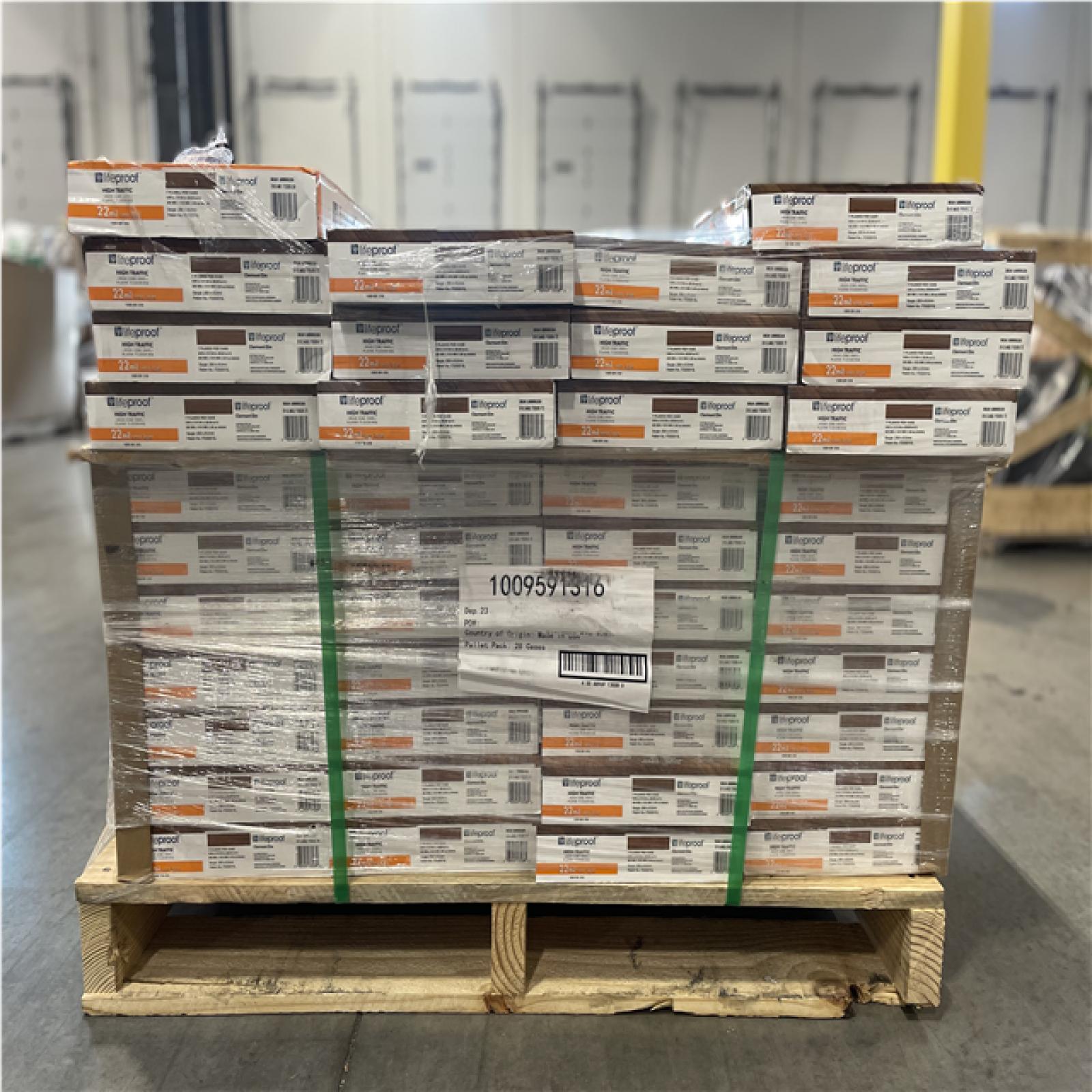 DALLAS LOCATION- Lifeproof Clermont Elm 22 mil x 8.7 in. W x 48 in. L Click Lock Waterproof Luxury Vinyl Plank Flooring (20.1 sq. ft./case PALLET-(42 CASES)