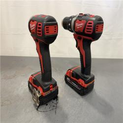 AS-IS - Milwaukee M18 18V Lithium-Ion Cordless Drill Driver/Impact Driver Combo Kit