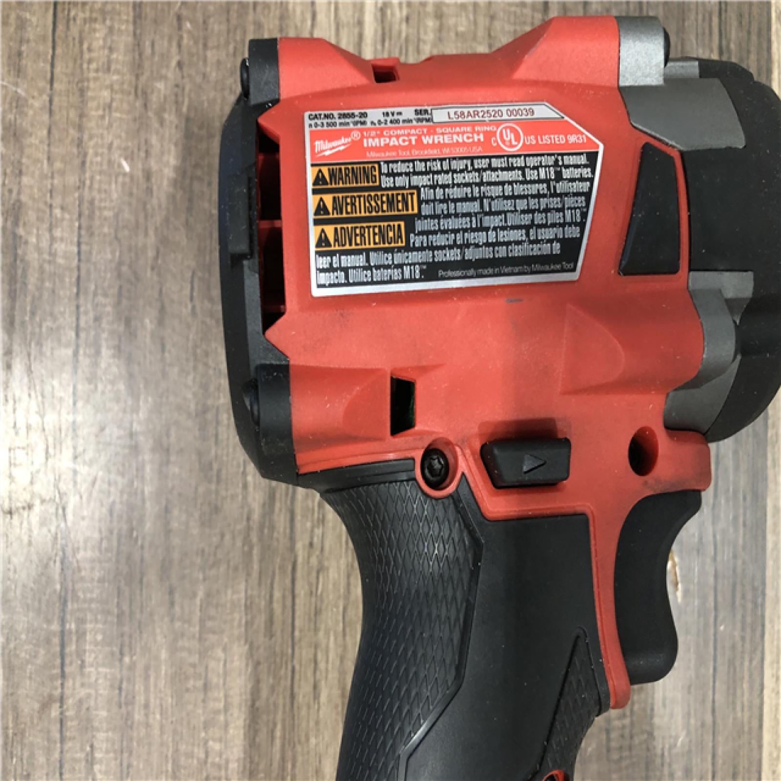 AS-IS Milwaukee FUEL GEN-3 18V Lithium-Ion Brushless Cordless 1/2 in. Compact Impact Wrench with Friction Ring (Tool-Only)