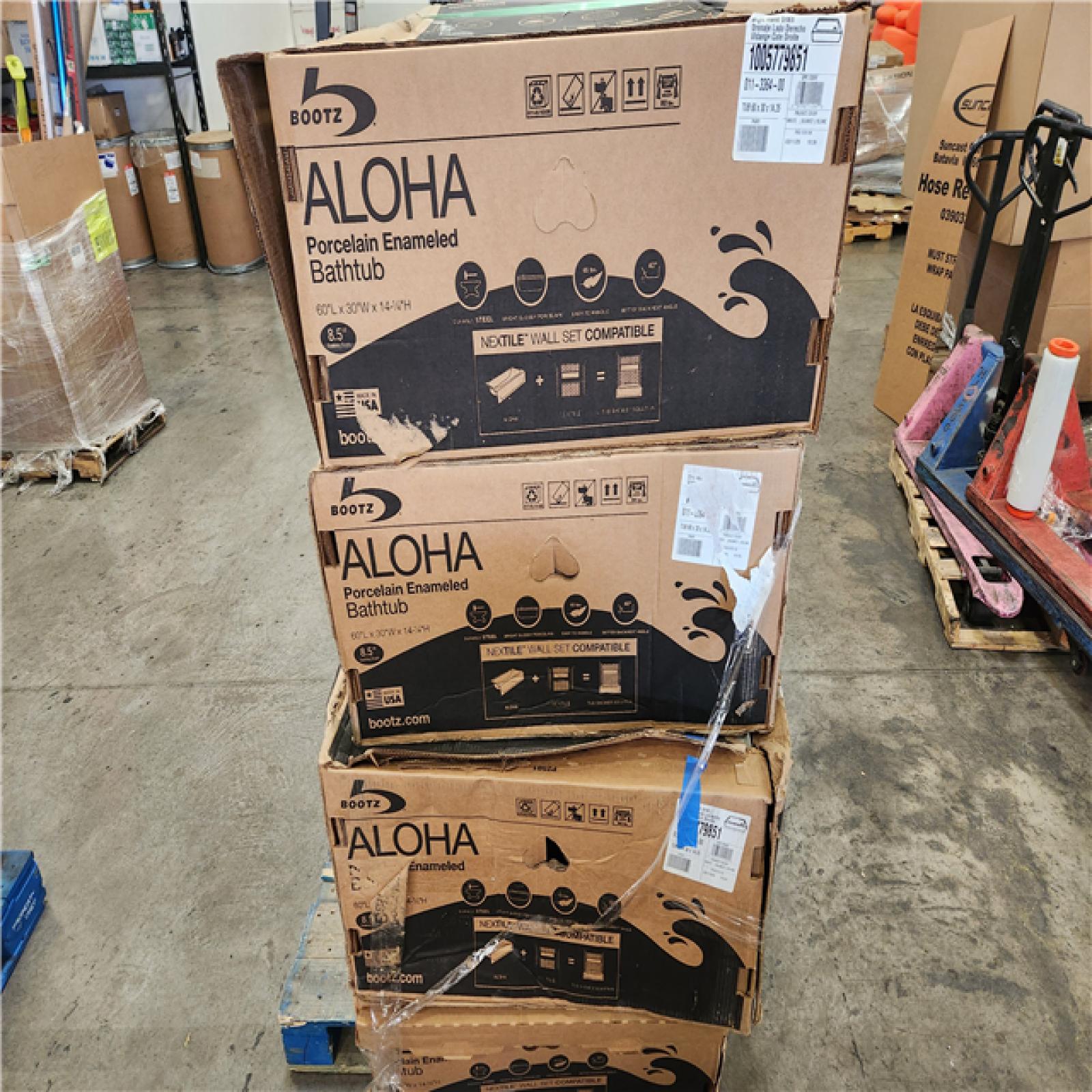 Phoenix Location Bootz Industries Aloha 60 in. x 30 in. Soaking Bathtub with Right Drain in White (4 Tubs)