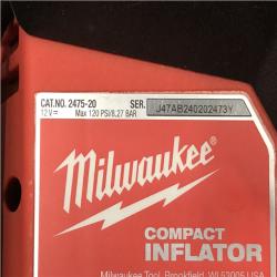 AS-IS  Milwaukee 12-Volt Lithium-Ion Cordless Electric Portable Inflator (Tool-Only)