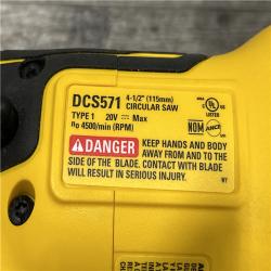 AS-IS DEWALT ATOMIC 20V MAX Cordless Brushless 4-1/2 in. Circular Saw (Tool Only)