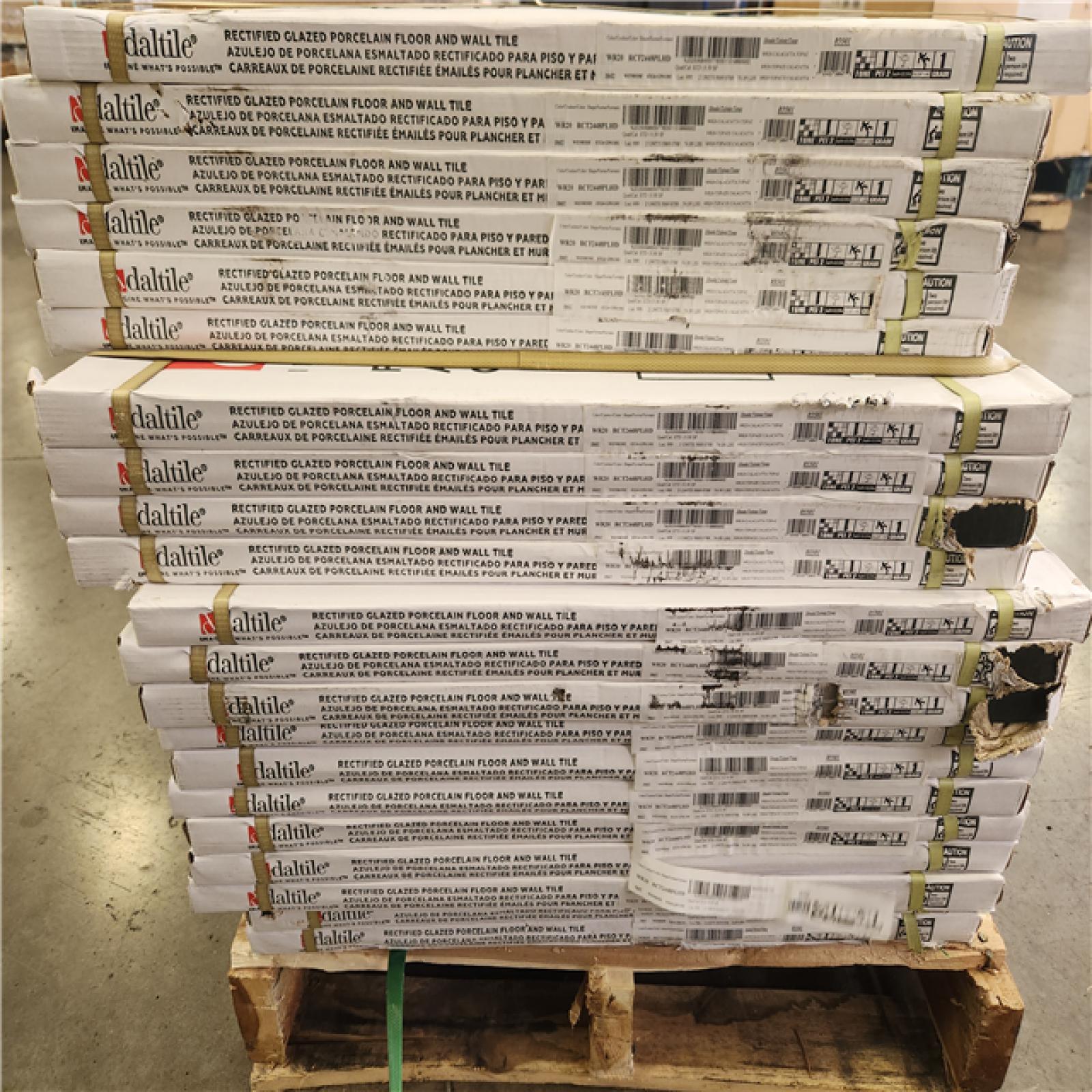 Phoenix NEW Daltile Wenrose Calacatta Topaz 24 in. x 48 in. Polished Porcelain Marble Look Floor and Wall Tile (341 sq. ft./22 case)