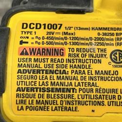 AS-IS DEWALT 20V MAX Brushless Cordless 1/2 3-Speed Hammer Drill (Tool-Only)