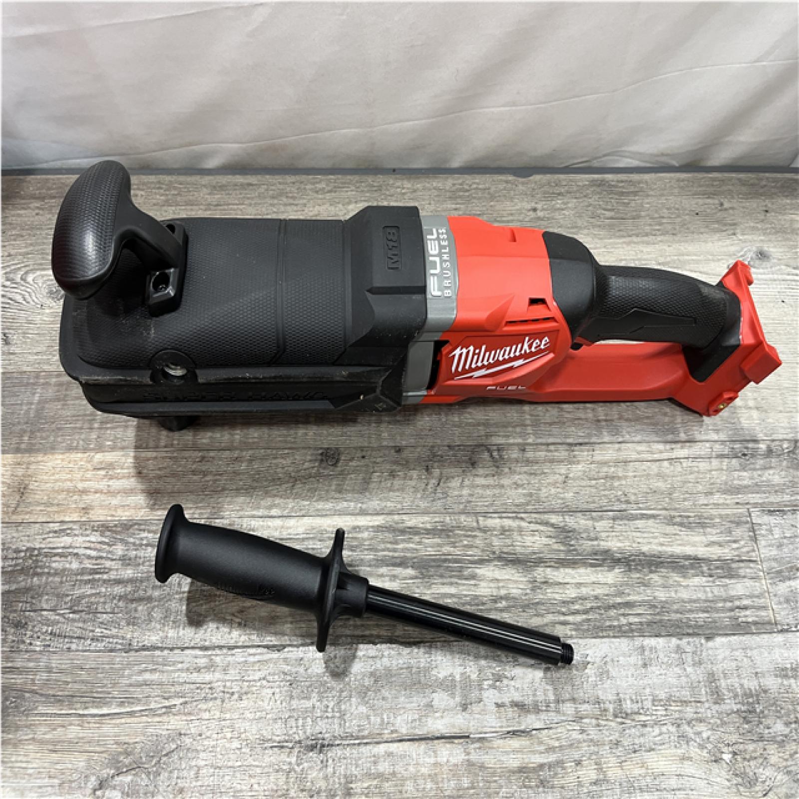 AS-IS Milwaukee FUEL 18V Lithium-Ion Brushless Cordless GEN 2 SUPER HAWG 7/16 in. Right Angle Drill (Tool-Only)