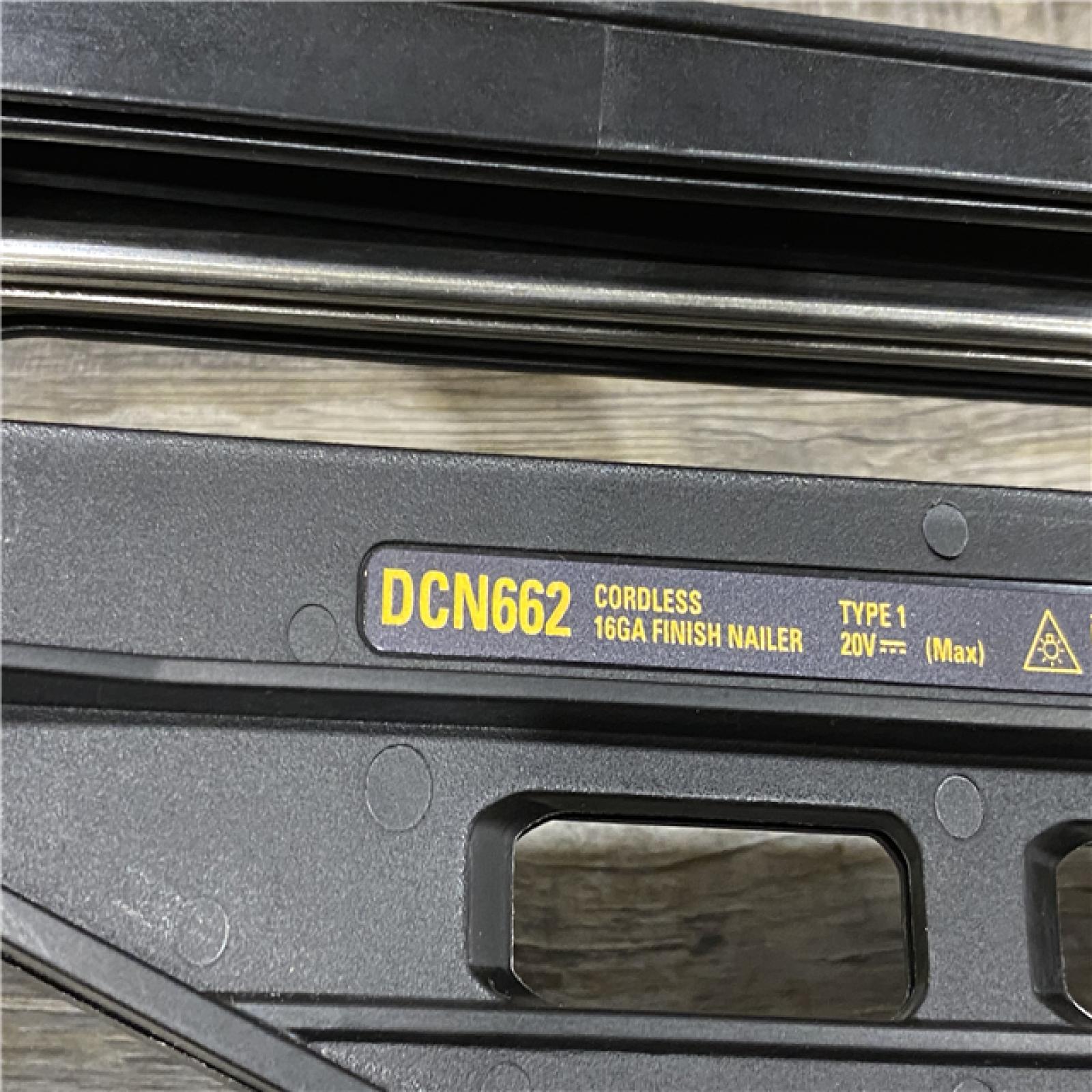 AS-IS DEWALT 20V MAX XR 16-Gauge Lithium-Ion Cordless Finish Nailer (Tool Only)