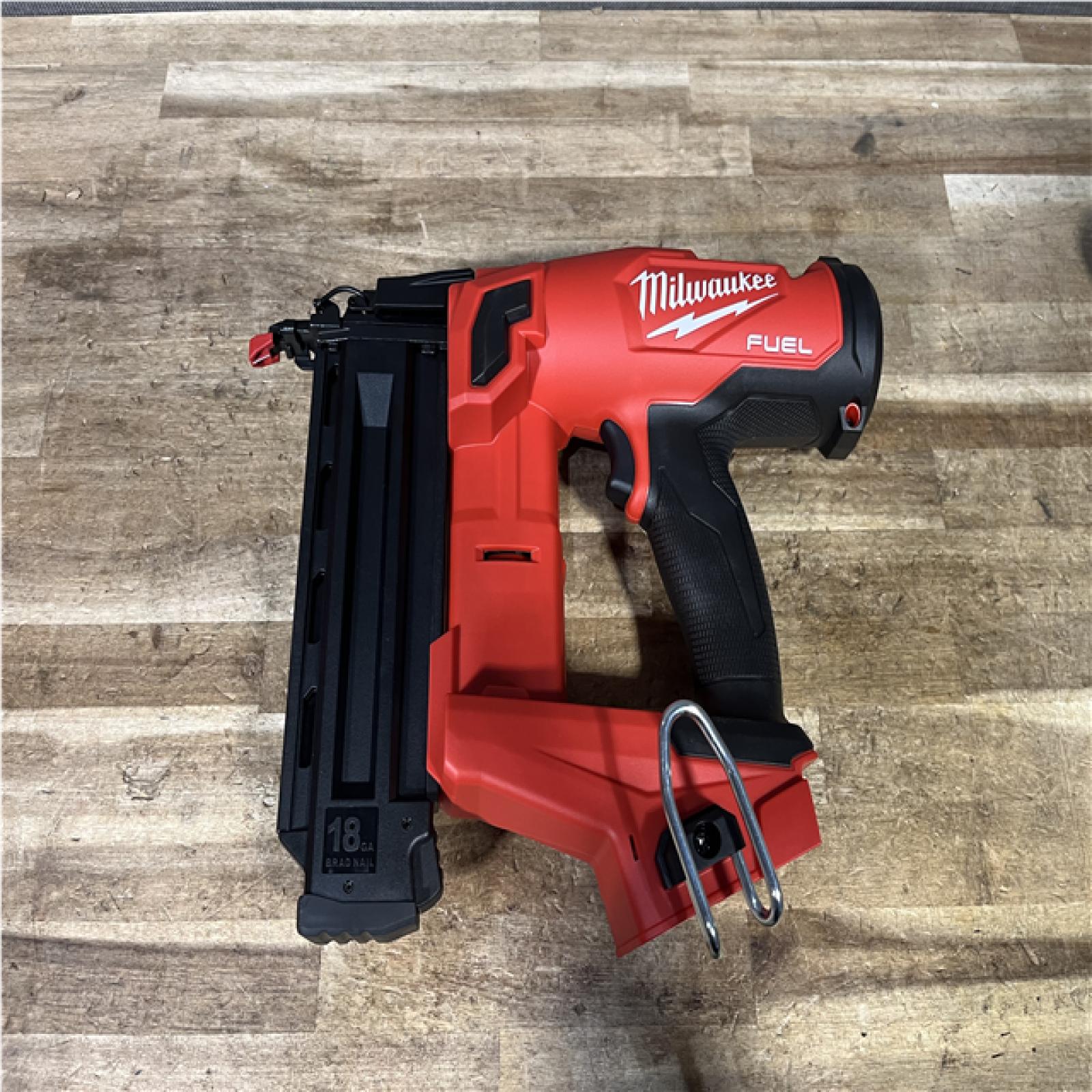 Houston Location AS-IS Milwaukee FUEL 18-Volt Lithium-Ion Brushless Cordless Gen II 18-Gauge Brad Nailer (Tool-Only)