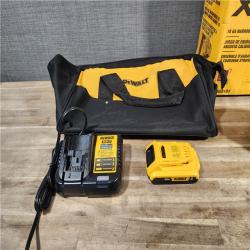 HOUSTON LOCATION - AS-IS DeWALT DCN681D1 20-Volt MAX 18ga Cordless Brushless Narrow Crown Stapler Kit w/ BATTERY & CHARGER
