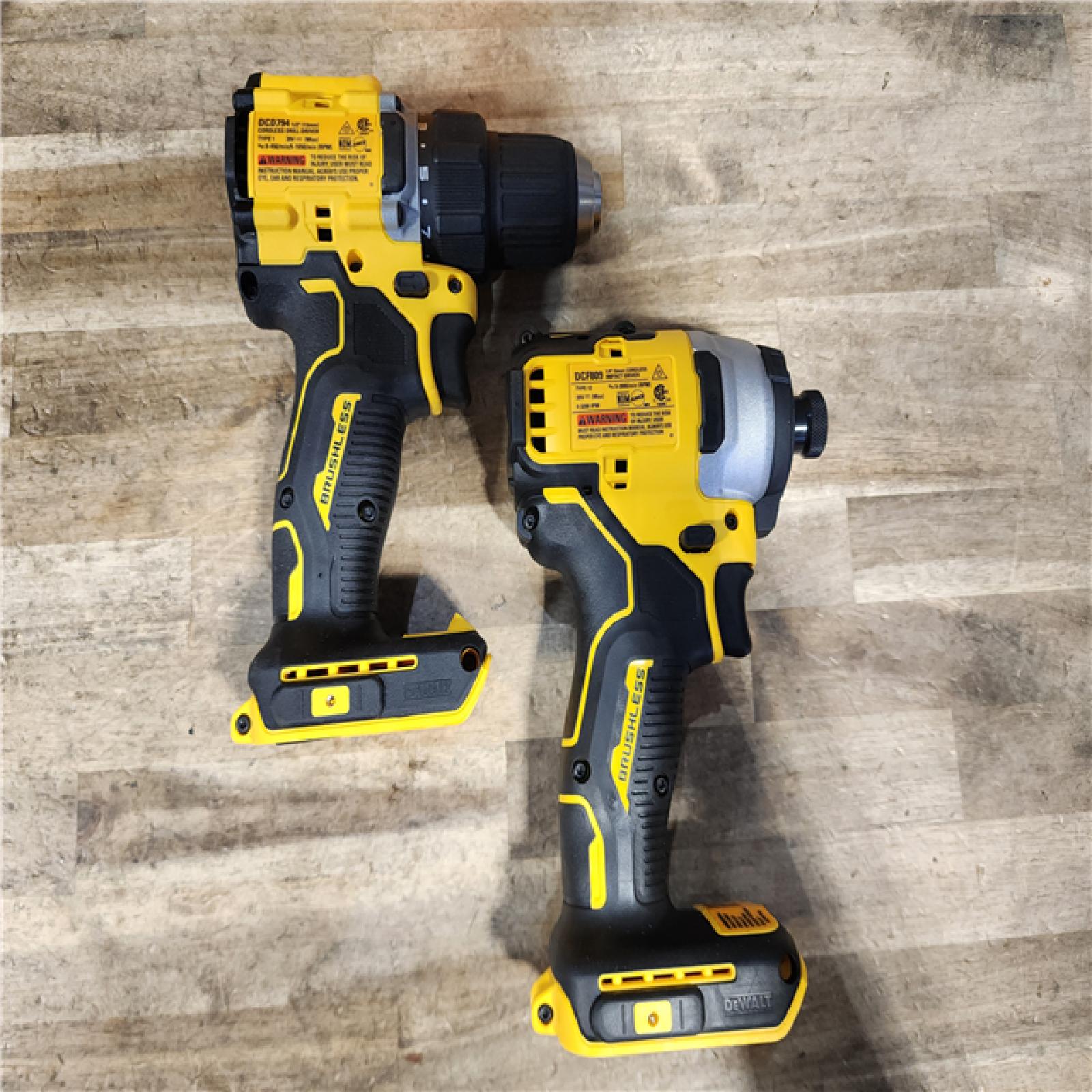 HOUSTON LOCATION - AS-IS DEWALT ATOMIC 20-Volt MAX Lithium-Ion Cordless Combo (2-Tool) Kit