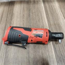 AS-IS- MILWAUKEE .38 in. M12 Cordless Ratchet (Tool-Only)