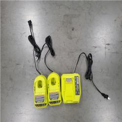 CALIFORNIA AS-IS (X2) RYOBI PUSH LAWN MOWERS W/ BATTERIES & CHARGER