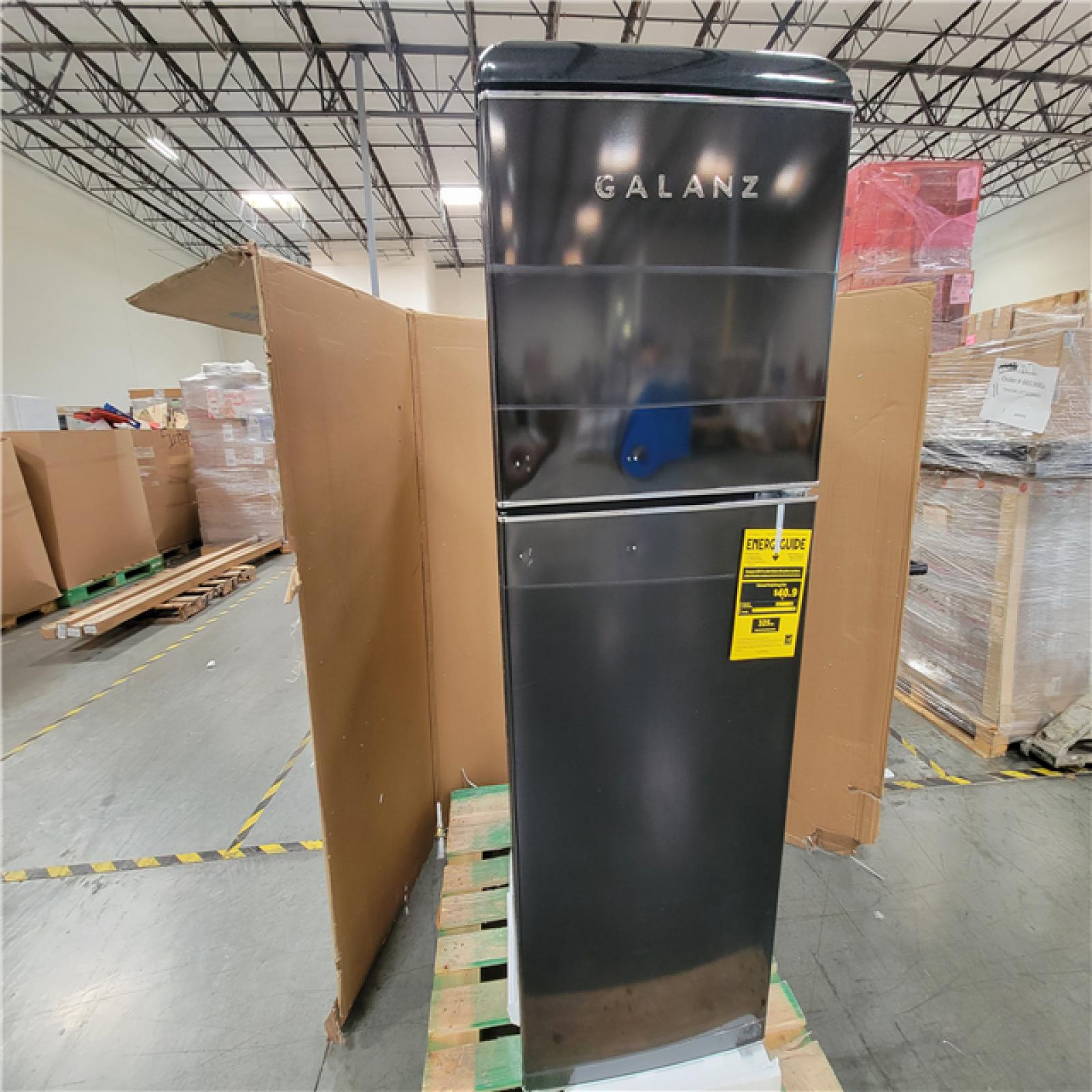 California AS-IS GALANZ RETRO TOP MOUNT REFRIGERATOR