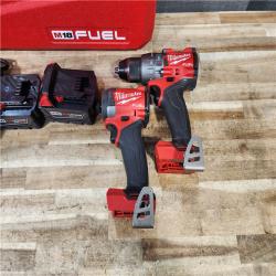 HOUSTON LOCATION - AS - IS Milwaukee FUEL 18V Lithium-Ion Brushless Cordless Hammer Drill and Impact Driver Combo Kit