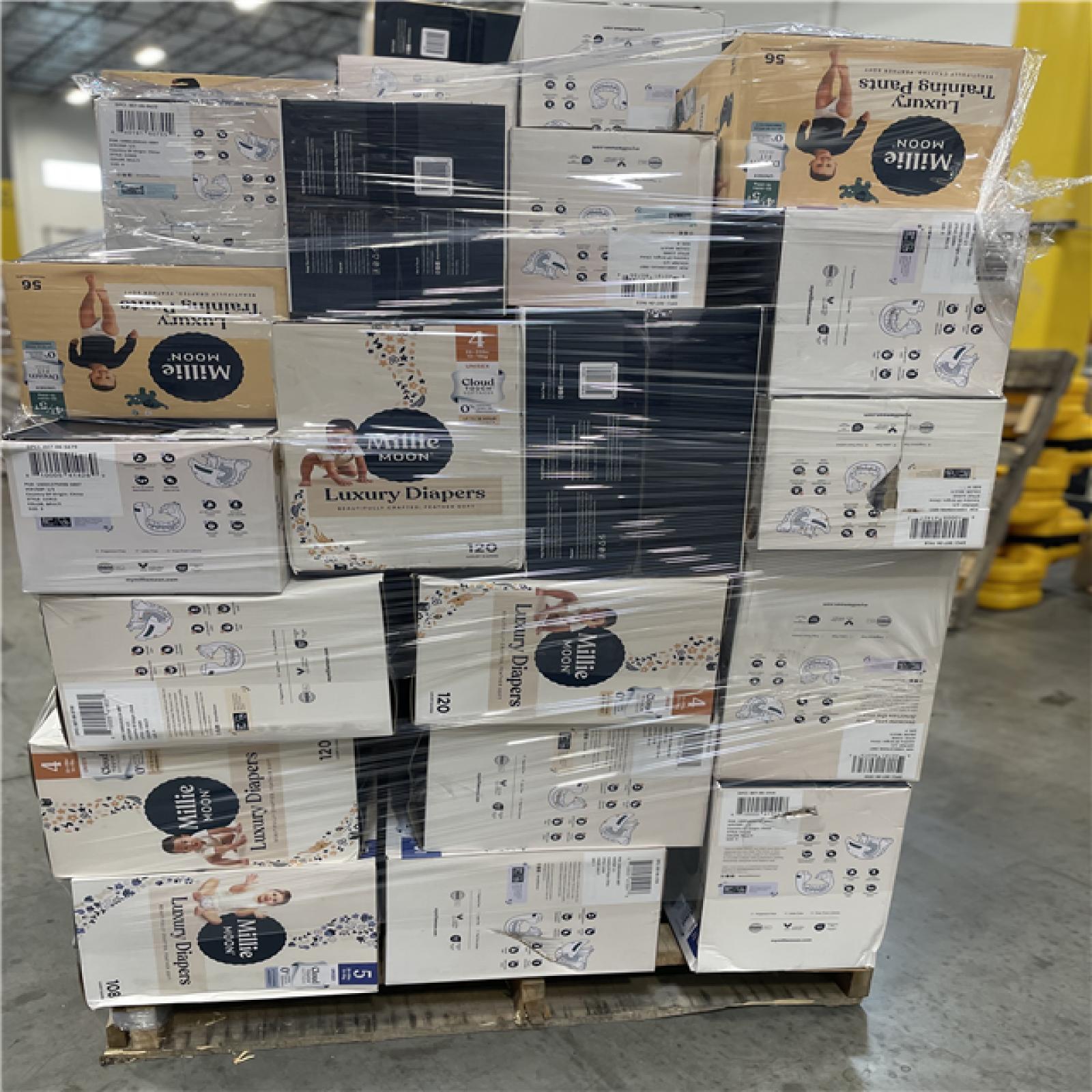 DALLAS LOCATION - BULLSEYE MIXED DIAPERS PALLET-(50 UNITS)