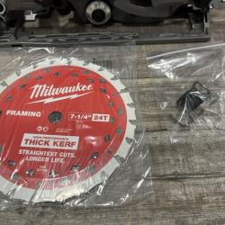 AS-IS Milwaukee FUEL 18V Lithium-Ion Cordless 7-1/4 in. Rear Handle Circular Saw (Tool-Only)
