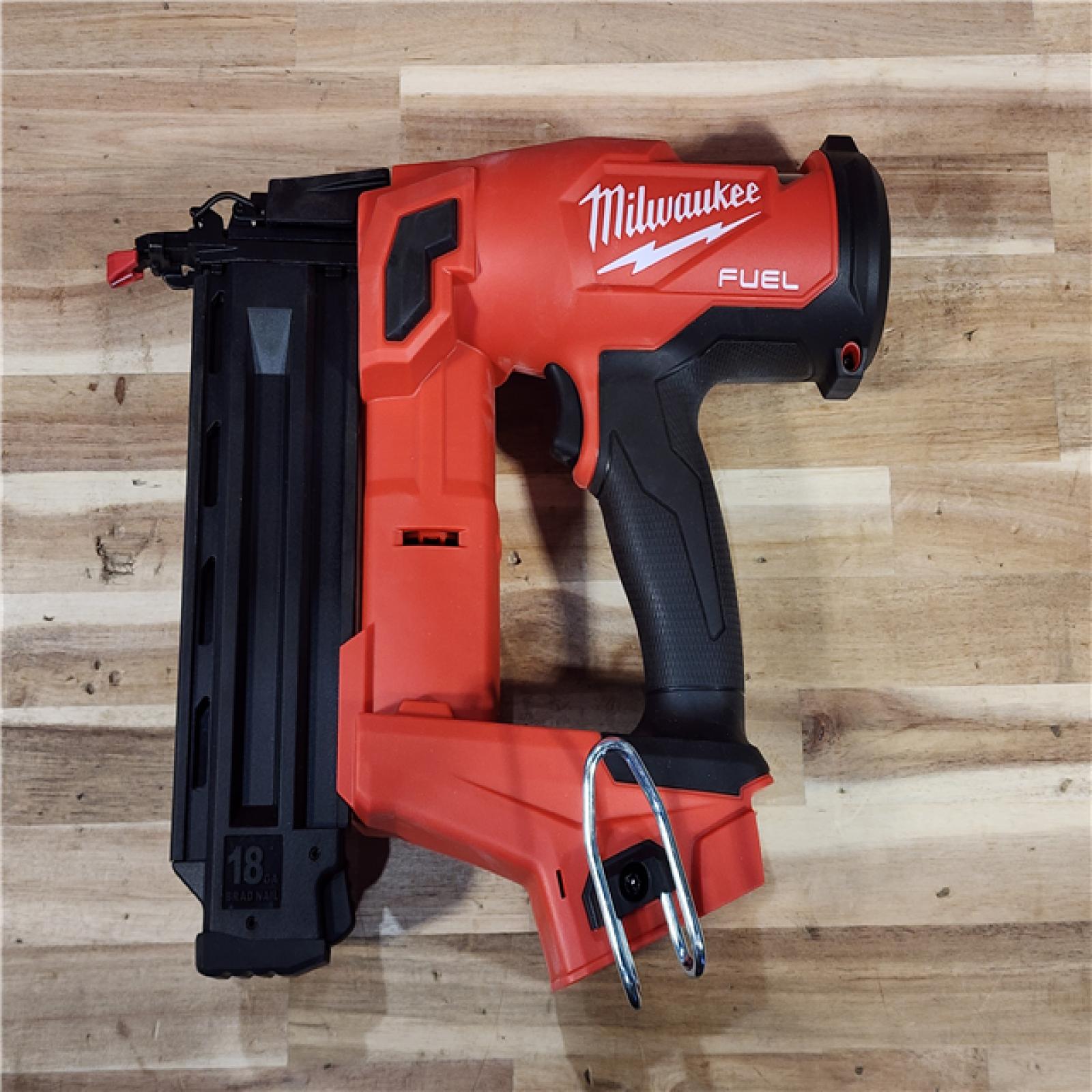 HOUSTON LOCATION - AS-IS Milwaukee  FUEL 18-Volt Lithium-Ion Brushless Cordless Gen II 18-Gauge Brad Nailer (Tool-Only)