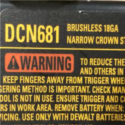 AS-IS DEWALT Cordless 18-Gauge Narrow Crown Stapler (Tool Only)
