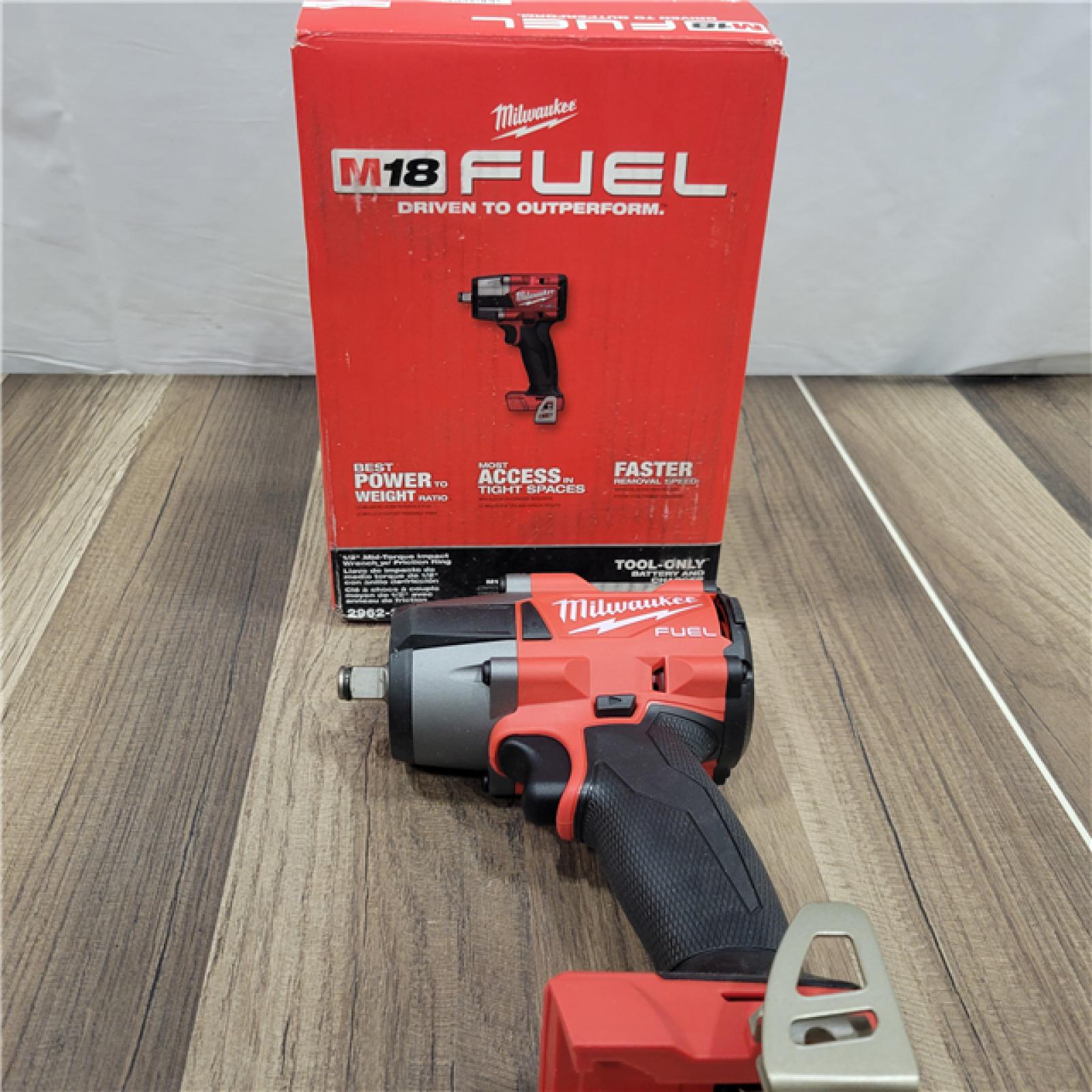 GOOD Milwaukee M18 18V Fuel 1/2  Mid-Torque Impact Wrench Cordless Lithium-Ion Brushless with Friction Ring 2962-20