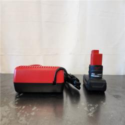 AS-IS- Milwaukee 12-Volt Lithium-Ion XC High Output 5.0 Ah Battery Pack with Charger Starter Kit