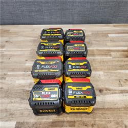 HOUSTON LOCATION - AS-IS DEWALT FLEXVOLT BATTERY PACK QTY - 8