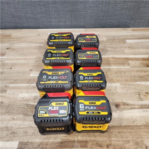 HOUSTON LOCATION - AS-IS DEWALT FLEXVOLT BATTERY PACK QTY - 8
