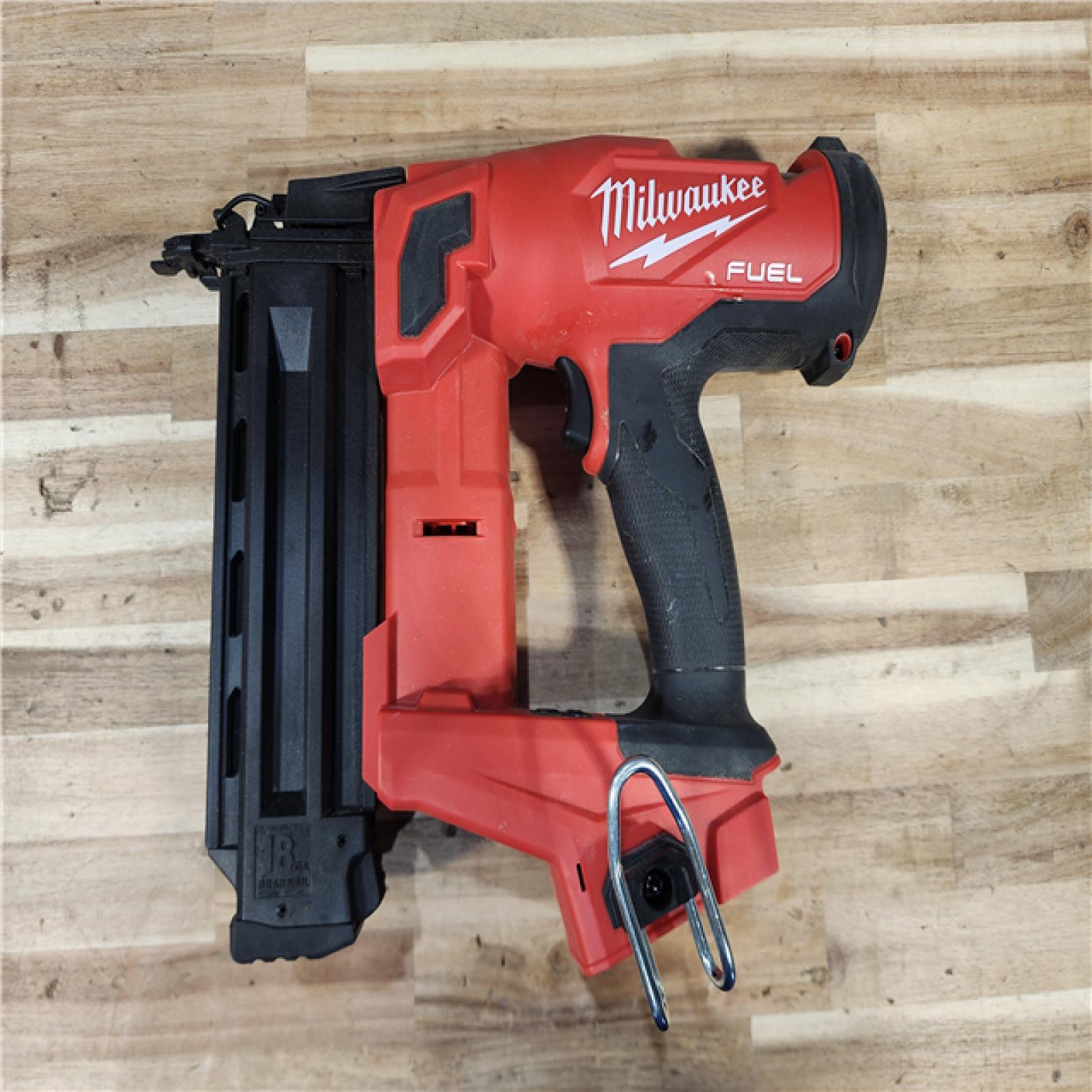 HOUSTON LOCATION - AS-IS Milwaukee  FUEL 18-Volt Lithium-Ion Brushless Cordless Gen II 18-Gauge Brad Nailer (Tool-Only)