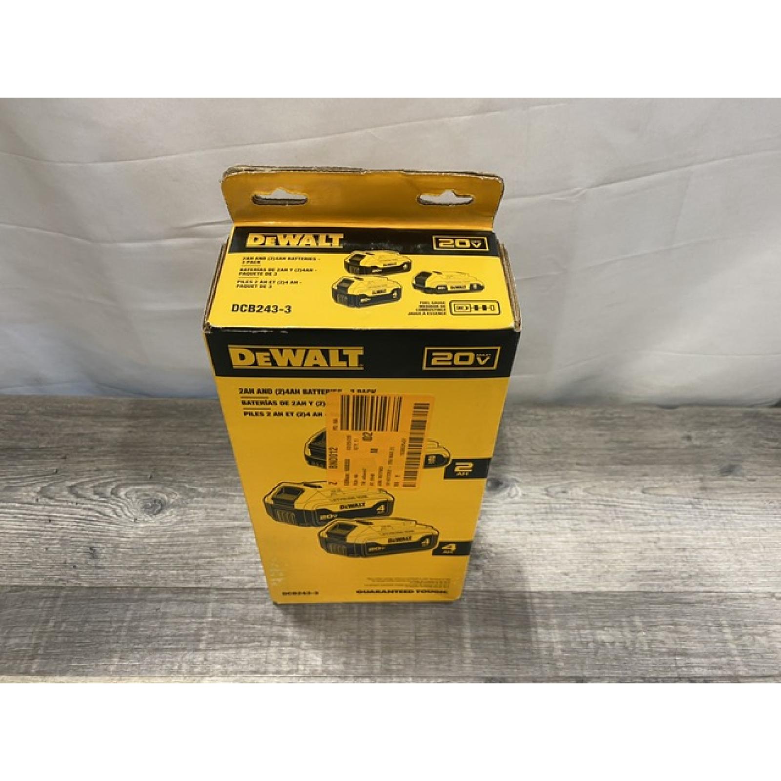 NEW - DEWALT 20V MAX Lithium-Ion 2.0 Ah and (2) 4.0 Ah Battery Packs (3-Pack)