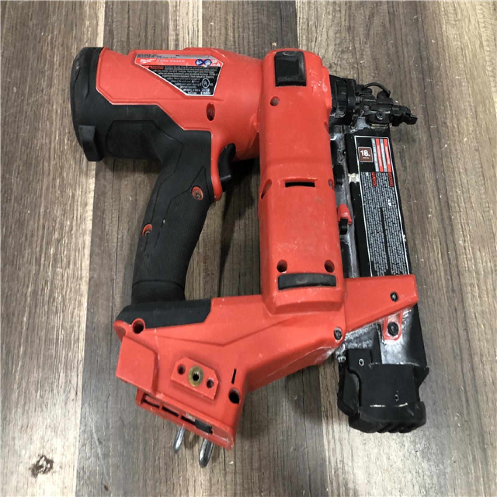 AS-IS Milwaukee FUEL 18-Volt Lithium-Ion Brushless Cordless Gen II 18-Gauge Brad Nailer (Tool-Only)