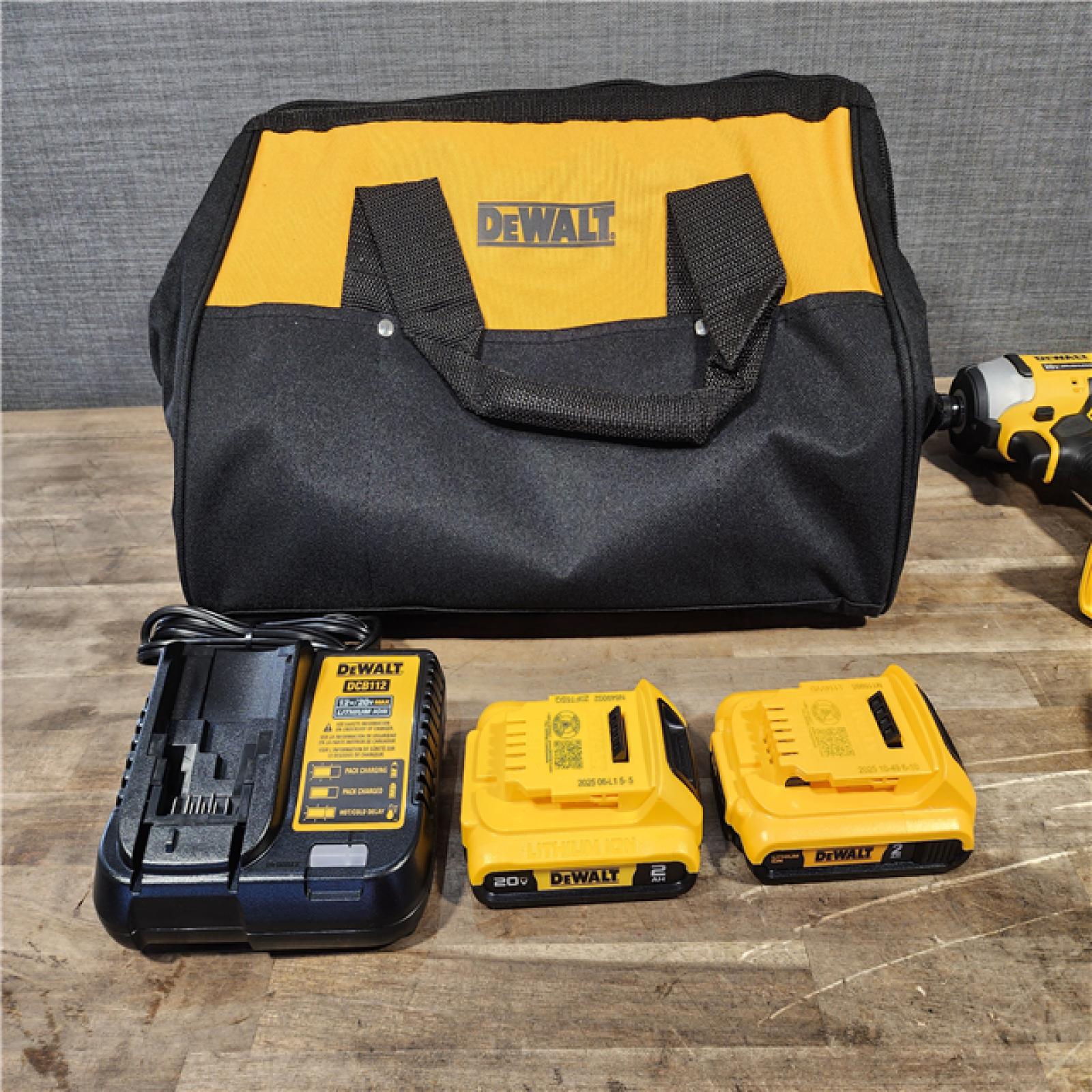 HOUSTON LOCATION - AS-IS DeWalt 20V MAX ATOMIC Cordless Brushless 3-Tool Combo Kit