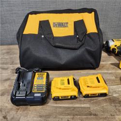 HOUSTON LOCATION - AS-IS DeWalt 20V MAX ATOMIC Cordless Brushless 3-Tool Combo Kit