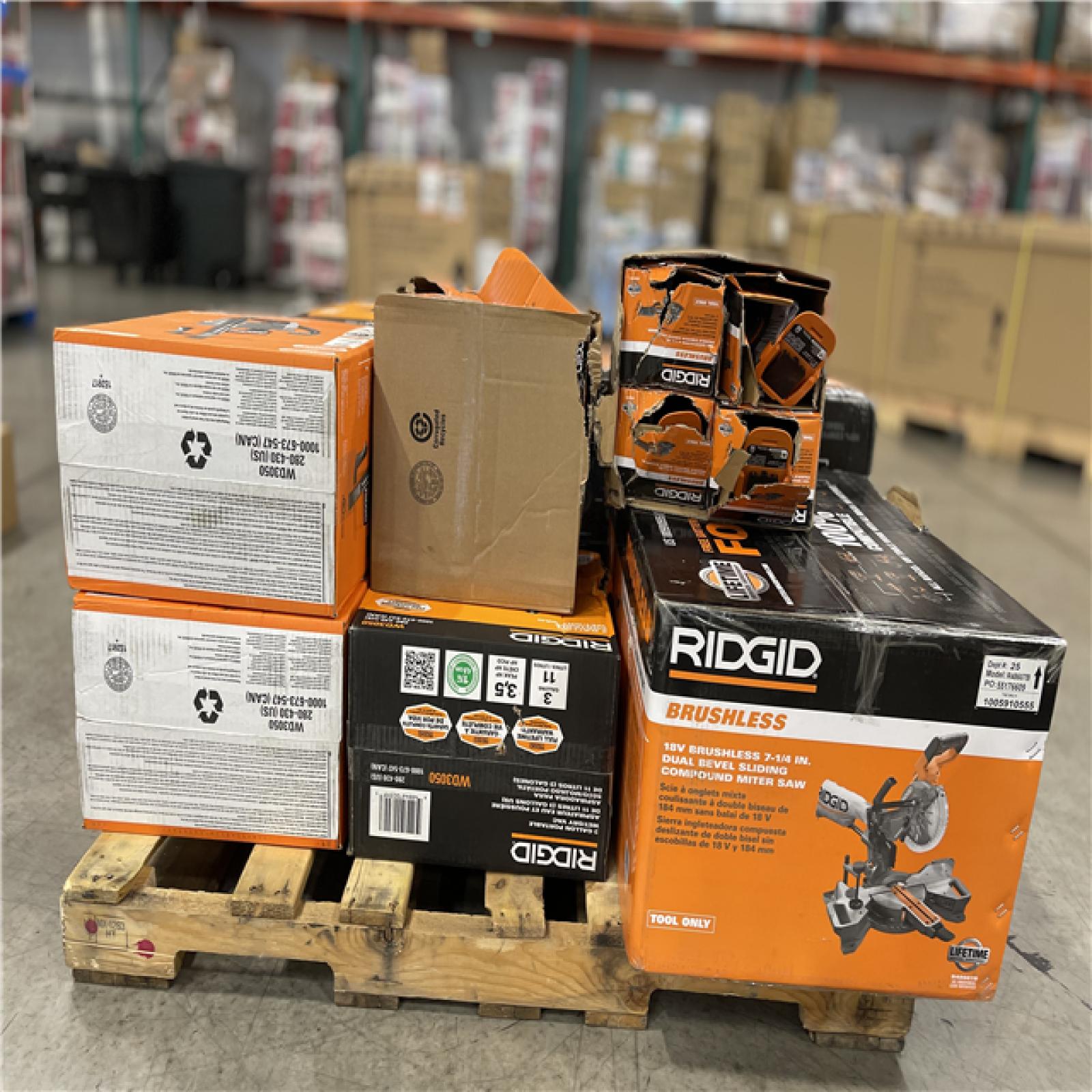DALLAS LOCATION - AS-IS RIDGID MIXED PALLET
