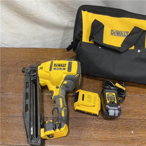 AS-IS DeWalt DCN660D1 20V 16 Gauge Cordless Angled Finish Nailer Kit W/ 2Ah Battery