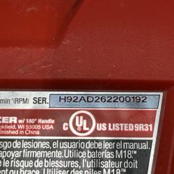 AS-IS Milwaukee FUEL 18V Lithium-Ion Brushless Cordless 1/2 in. Mud Mixer (Tool-Only)