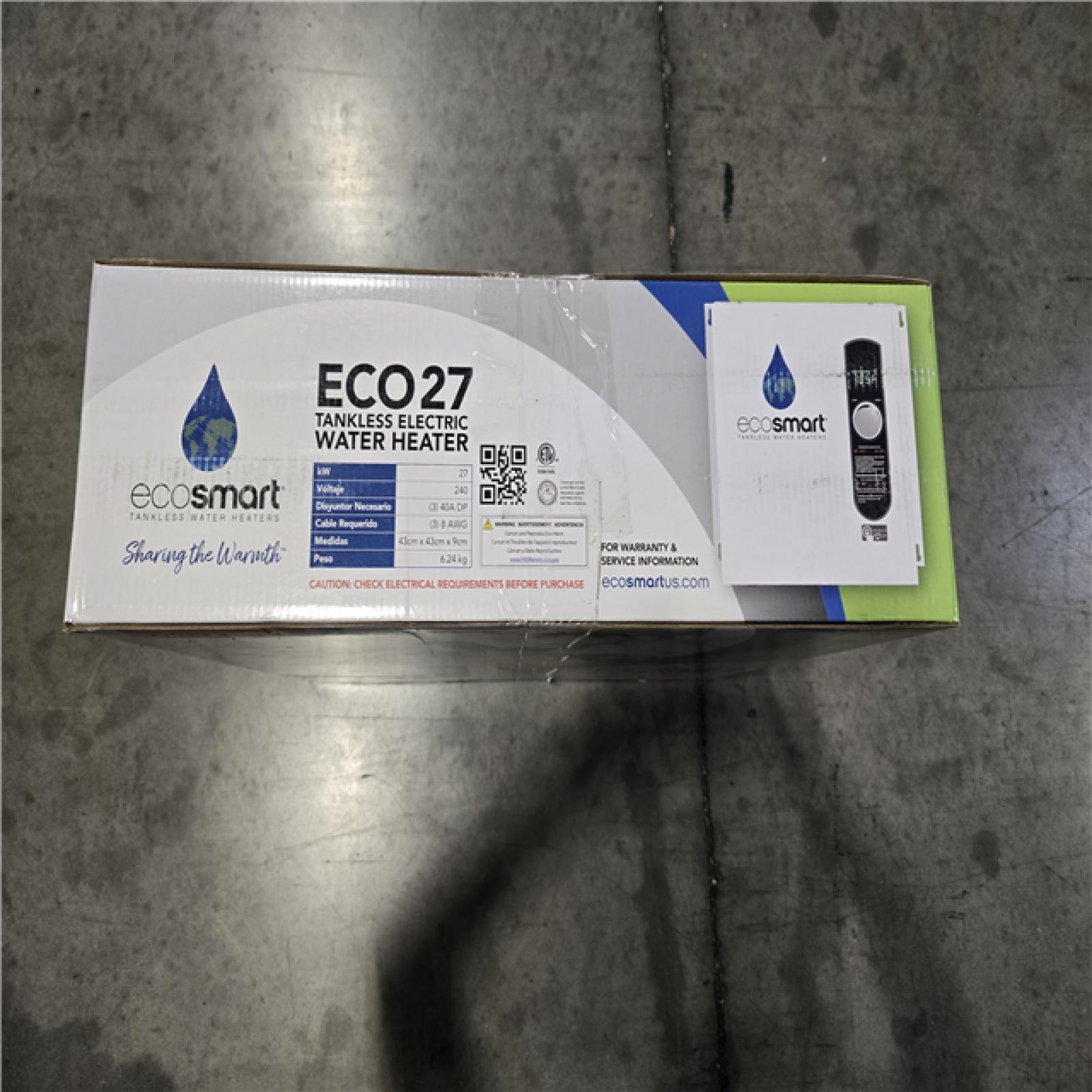 DALLAS LOCATION- NEW! EcoSmart ECO 27 Tankless Electric Water Heater