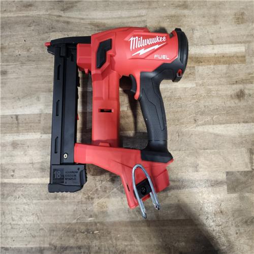 HOUSTON LOCATION - AS-IS MILWAUKEE FUEL 18V Cordless 18-Gauge 1/4 in. Narrow Crown Stapler (Tool-Only)