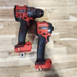 HOUSTON LOCATION - AS-IS (APPEARS LIKE NEW) Milwaukee FUEL 18V Lithium-Ion Brushless Cordless Hammer Drill and Impact Driver Combo Kit