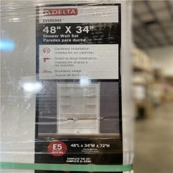 DALLAS LOCATION - DELTA FAUCET 48X34IN SHPWER WALL PALLET - (4 UNITS)