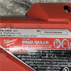 AS-IS Milwaukee FUEL 18-Volt Lithium-Ion Brushless Cordless Gen II 18-Gauge Brad Nailer (Tool-Only)