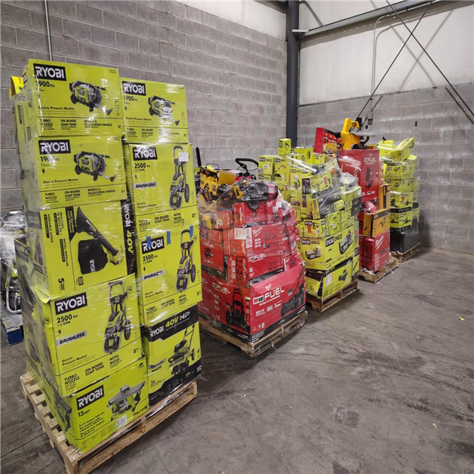 Pittston Location As-Is Power Tools Partial Truckload (10 Pallets) 1845-C